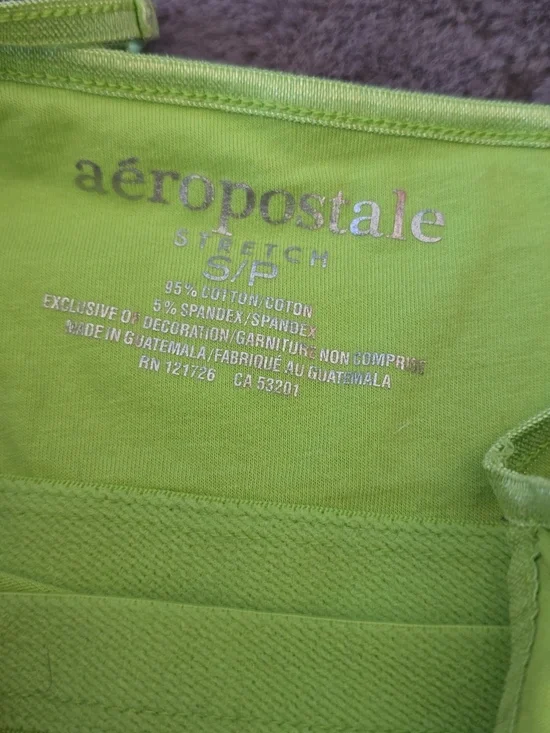 Aeropostale Neon Lime Spaghetti Strap Camisole - Picture 2 of 2